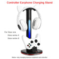 Station de charge du contrôleur avec support de casque RVB Support de chargeur W 2 ports USB Support de casque pour PS5/4 Xbox Series X/S Switch