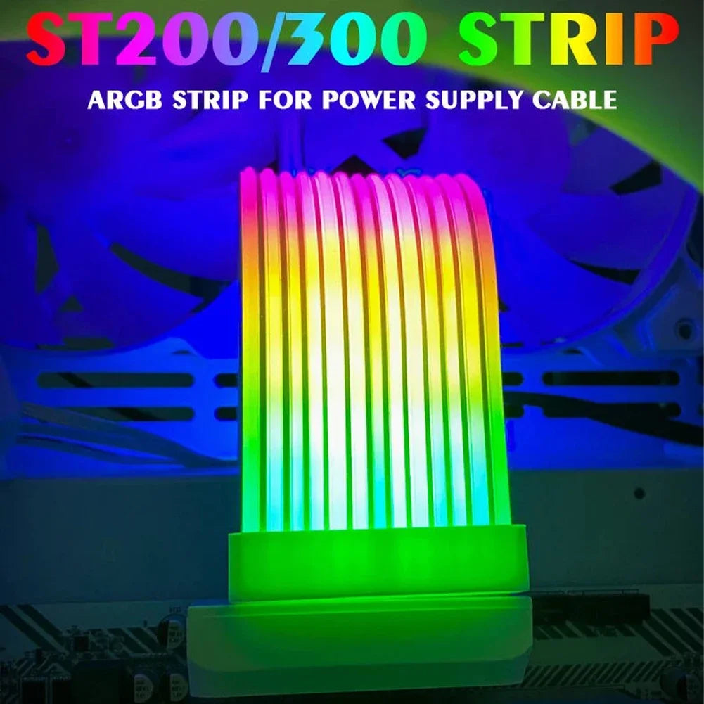 Câble PC de synchronisation ARGB 5V 3 broches 8/24 broches Câble d’extension d’alimentation de la carte mère Flexible LED Strip Light DIY Kit Carte vidéo 8Pin 6PIN Câble
