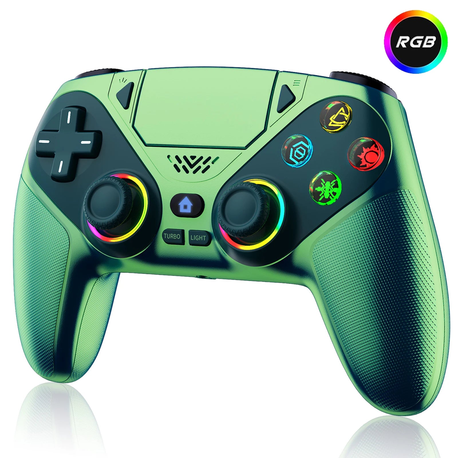 Contrôleur pour Playstation 5 PS5/PS5 Pro/Slim/PC, manette de jeu sans fil RVB avec déclencheur à effet Hall Marco/Turbo Joystick de jeu anti-dérive