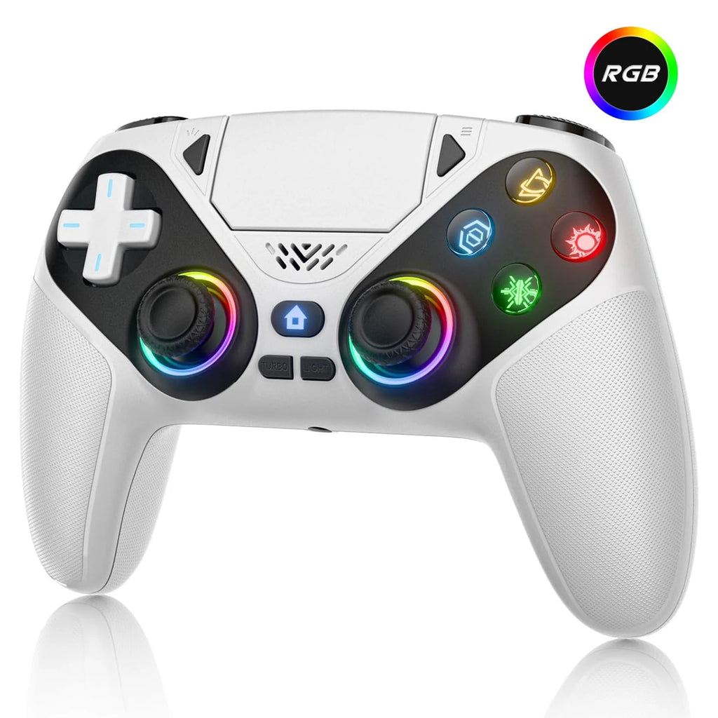 Contrôleur pour Playstation 5 PS5/PS5 Pro/Slim/PC, manette de jeu sans fil RVB avec déclencheur à effet Hall Marco/Turbo Joystick de jeu anti-dérive