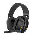 B500 Casque sans fil sur l’oreille Casque de jeu RVB Bluetooth 5.4 Basse basse profonde à latence 60H Temps de lecture pour joueur