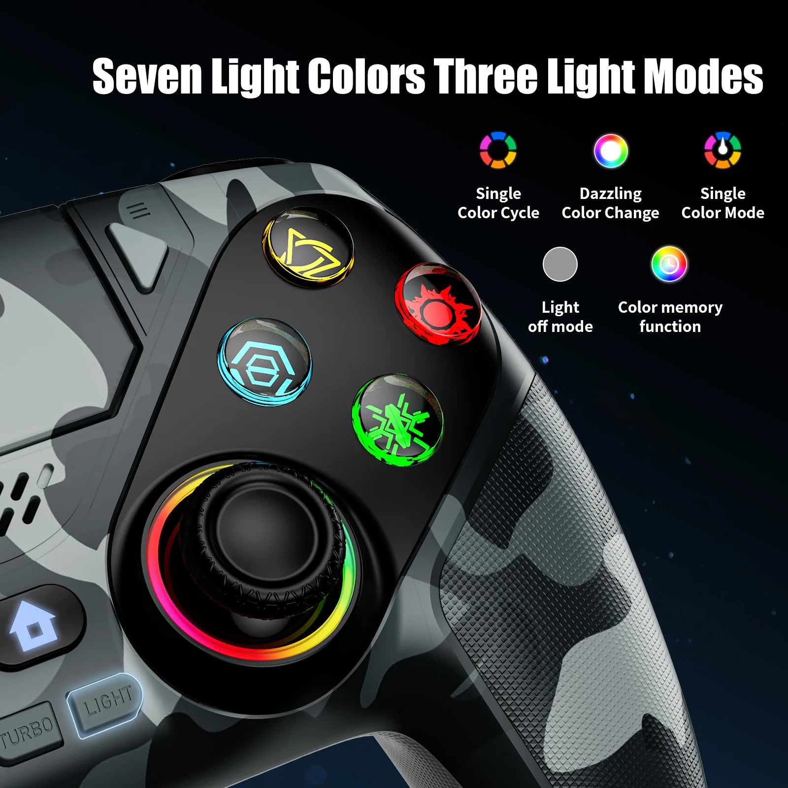Contrôleur pour Playstation 5 PS5/PS5 Pro/Slim/PC, manette de jeu sans fil RVB avec déclencheur à effet Hall Marco/Turbo Joystick de jeu anti-dérive