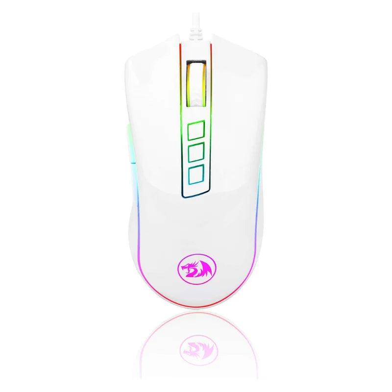 Redragon M711 PC Gaming Mouse Souris filaire 7 boutons programmables personnalisable RGB 10 000 DPI Souris ergonomique
