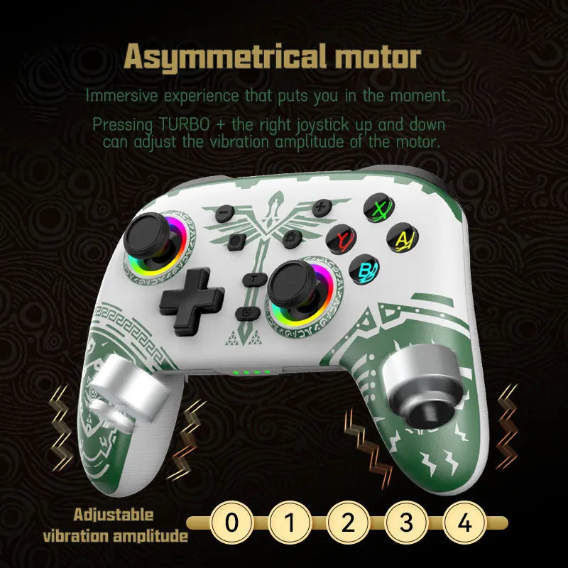 Manette de jeu sans fil pour Pro Switch Elite BT Controller pour Switch OLED/Lite Joystick pour PC/Steam Deck avec 6 axes