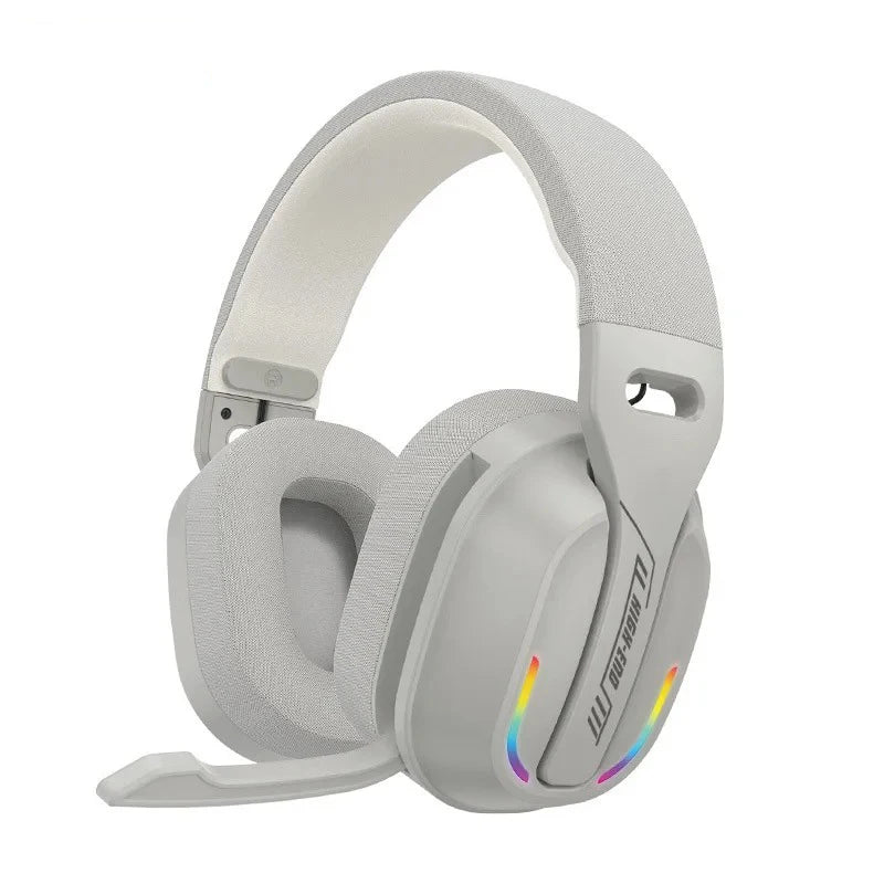 B500 Casque sans fil sur l’oreille Casque de jeu RVB Bluetooth 5.4 Basse basse profonde à latence 60H Temps de lecture pour joueur