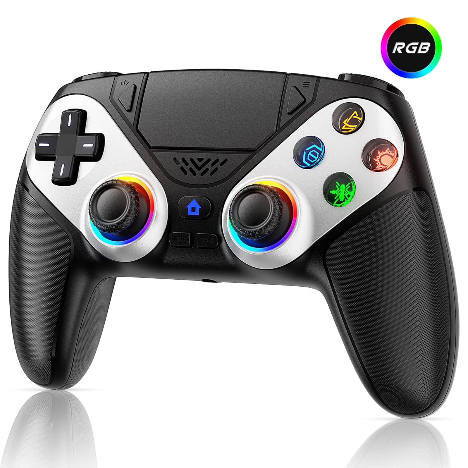 Contrôleur pour Playstation 5 PS5/PS5 Pro/Slim/PC, manette de jeu sans fil RVB avec déclencheur à effet Hall Marco/Turbo Joystick de jeu anti-dérive