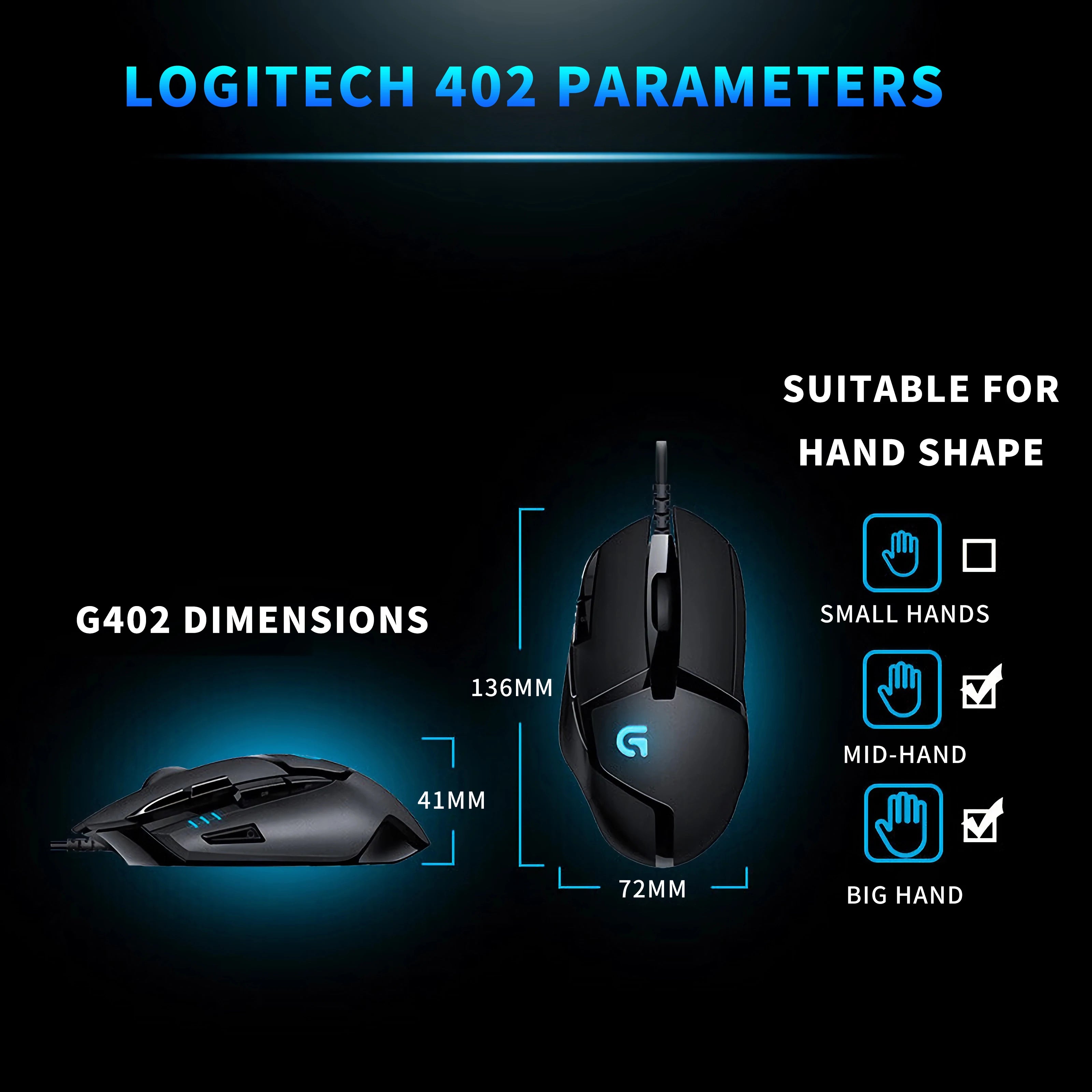 Logitech (G) G402 souris de jeu souris filaire e-sports souris de programmation macro mécanique CSGO manger du poulet ordinateur compétitif
