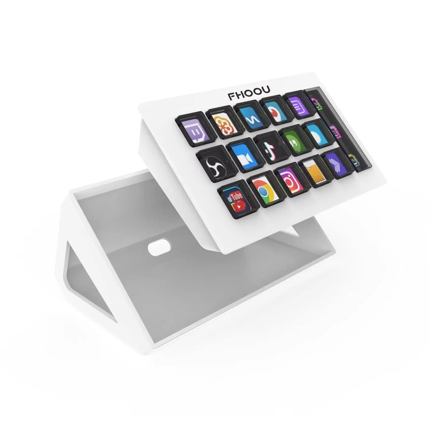 StreamDeck Mini Clavier Visuel Bouton LCD 15Touches Contrôleur De Création De Contenu En Direct Bouton Personnalisé Pour Windows/MacOS Kryboard Cadeau