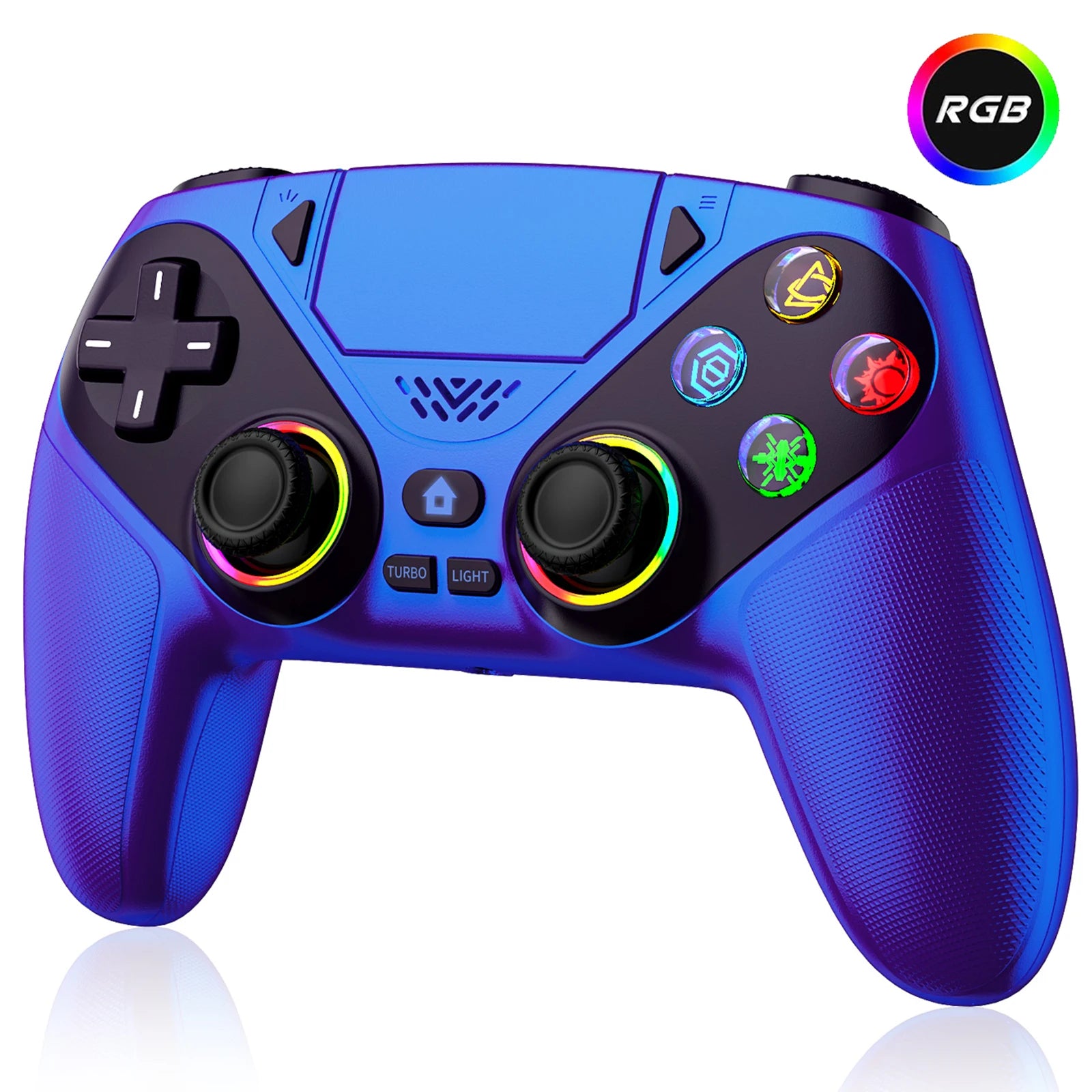 Contrôleur pour Playstation 5 PS5/PS5 Pro/Slim/PC, manette de jeu sans fil RVB avec déclencheur à effet Hall Marco/Turbo Joystick de jeu anti-dérive