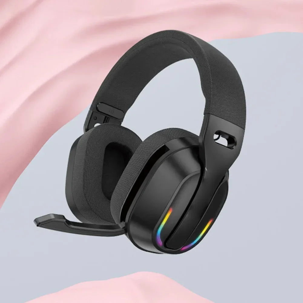 Casque sans fil B500 RGB Casque de jeu antibruit 60H Playtime BTV5.4 & HD Sound Stereo Music Game Écouteurs