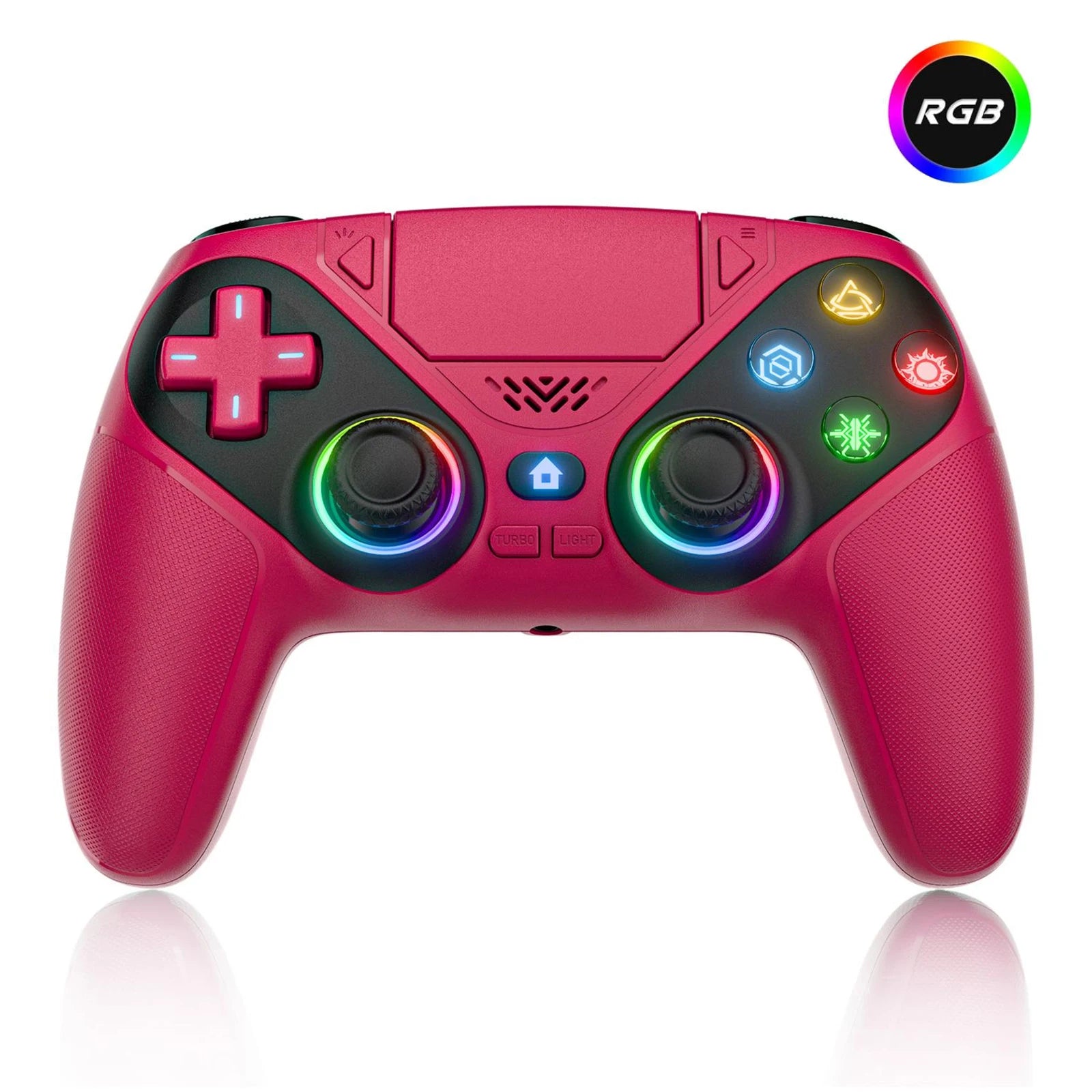 Contrôleur pour Playstation 5 PS5/PS5 Pro/Slim/PC, manette de jeu sans fil RVB avec déclencheur à effet Hall Marco/Turbo Joystick de jeu anti-dérive