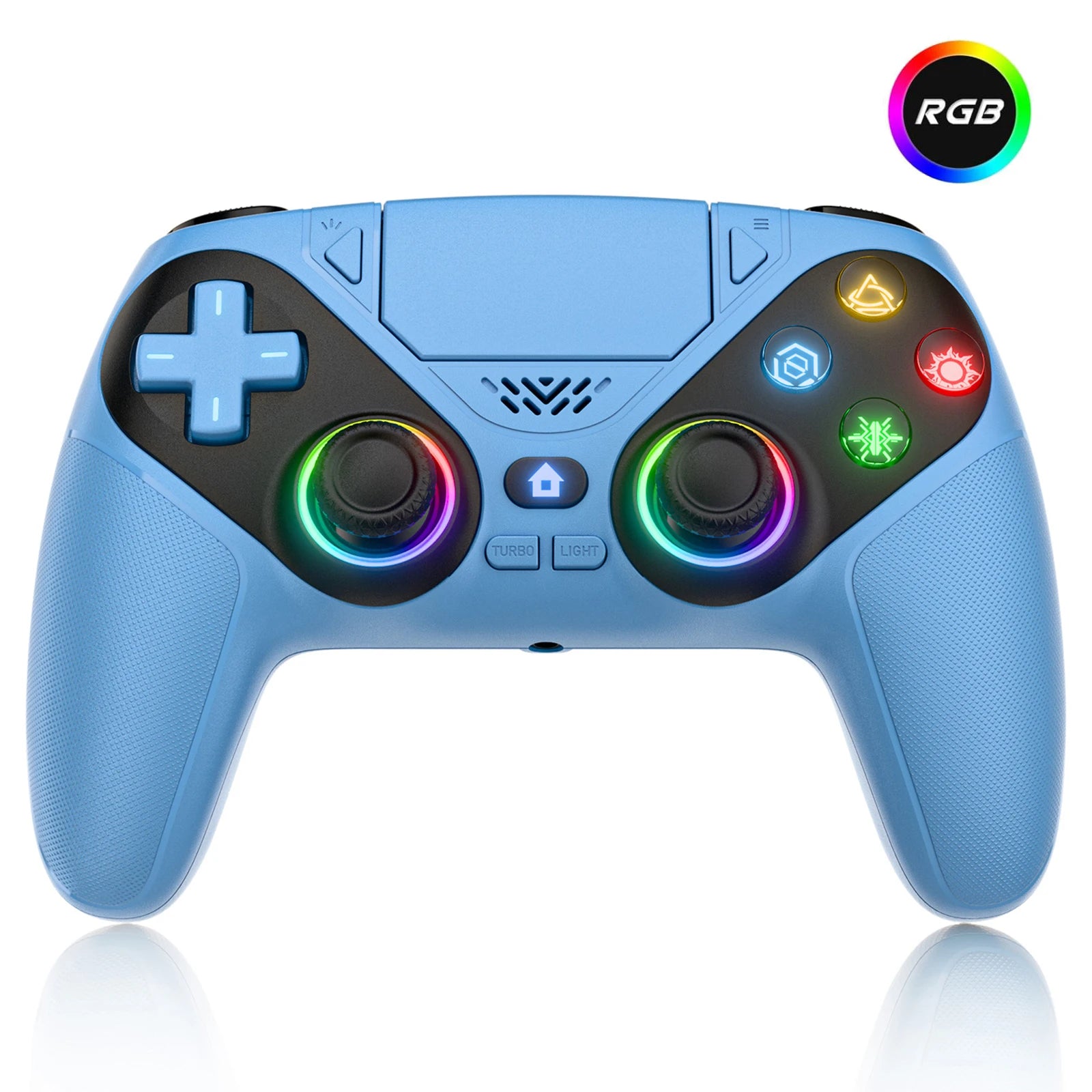 Contrôleur pour Playstation 5 PS5/PS5 Pro/Slim/PC, manette de jeu sans fil RVB avec déclencheur à effet Hall Marco/Turbo Joystick de jeu anti-dérive